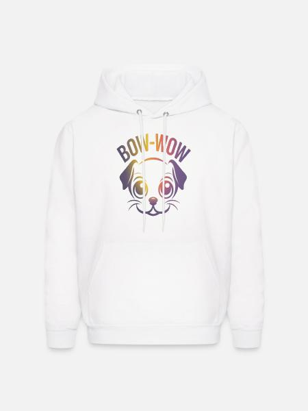 dog loyalty - Men's Hoodie - white