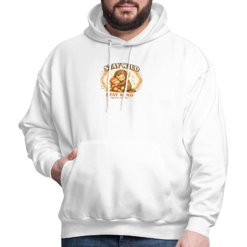 Stay Wild Stay Kind Punch Monkey Hug - Men's Hoodie