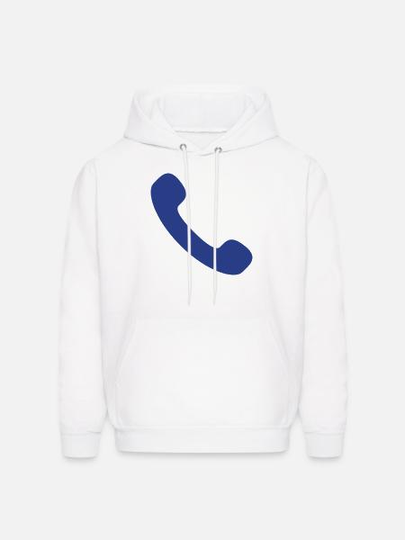 phone - Men's Hoodie - white