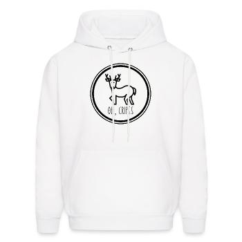 oh cripes - Men's Hoodie - white - Front - Elias (183cm)
