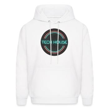 TECHHOUSE - Men's Hoodie - white - Front - Elias (183cm)