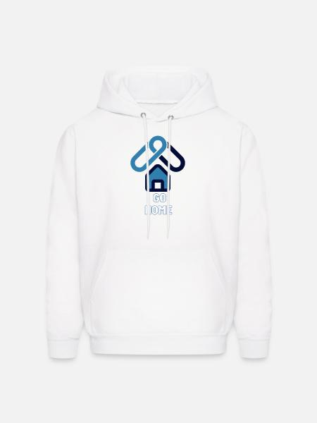 Go Home! - Men's Hoodie - white