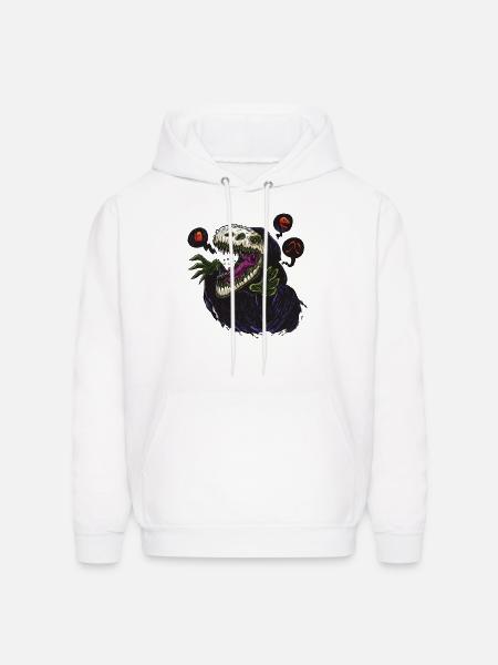 The Grim Reapersaur - Men's Hoodie - white