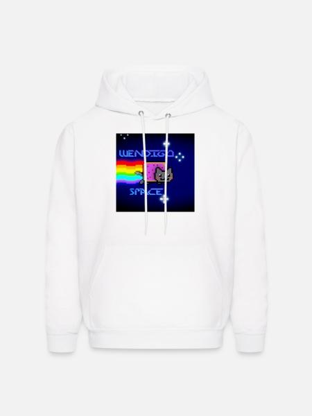 Space - Men's Hoodie - white