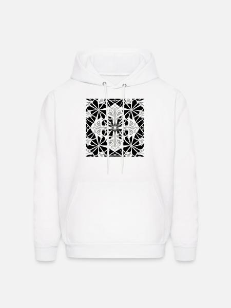Beautiful ornament - Men's Hoodie - white