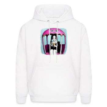 no guilty pleasures - Men's Hoodie - white - Front - Elias (183cm)
