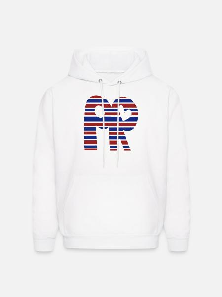 Puerto Rico is PR - Men's Hoodie - white