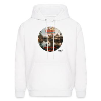 Post Apocolyptic Canobie Lake - Men's Hoodie - white - Front - Elias (183cm)