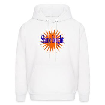 Shine bright - Men's Hoodie - white - Front - Elias (183cm)