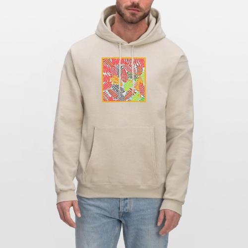 Chic Leaves Artistic Spectrum - Men's Hoodie