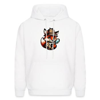 Fox Detective - Men's Hoodie - white - Front - Elias (183cm)