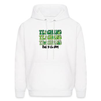 teaching lucky charm - Men's Hoodie - white - Front - Elias (183cm)