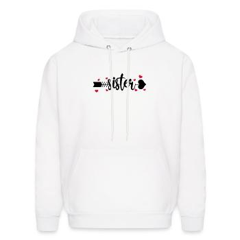 Soul Sister Match - Men's Hoodie - white - Front - Elias (183cm)