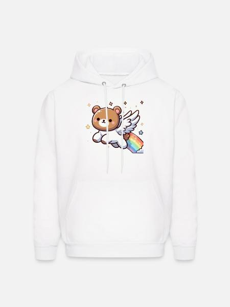 Pegasus Bear - Men's Hoodie - white