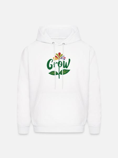 grow - Men's Hoodie - white