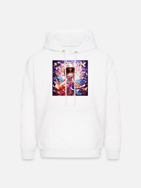 Cute girl - Men's Hoodie - white