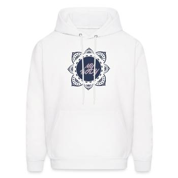 My body - Men's Hoodie - white - Front - Elias (183cm)