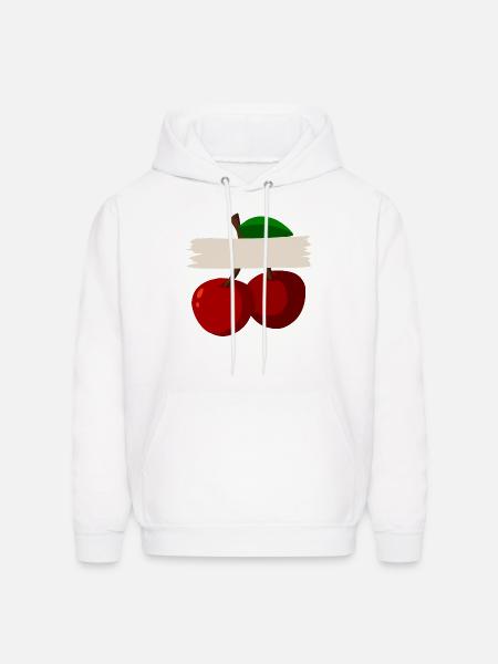 Cherry - Men's Hoodie - white