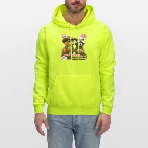 Freedom Squirrel and Raccoon - Men's Hoodie