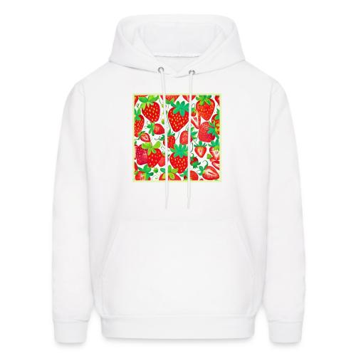 Strawberry Swirl Pattern - Men's Hoodie