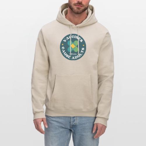 Vaccines Cause Adults_Bandage - Men's Hoodie
