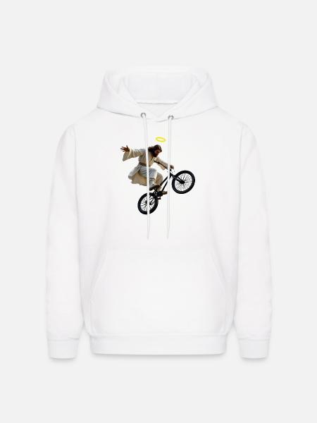 BMX Jesus - Men's Hoodie - white
