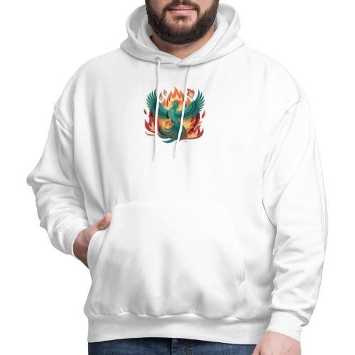 Phoenix Rising Mythical Fire Bird Fantasy Design - Men's Hoodie