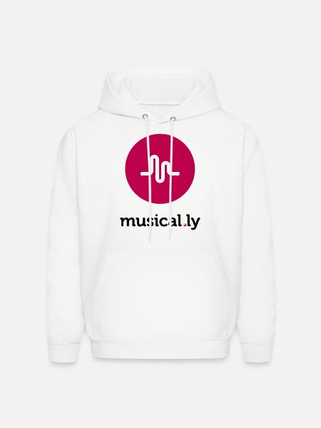 Musical.ly Logo - Men's Hoodie - white