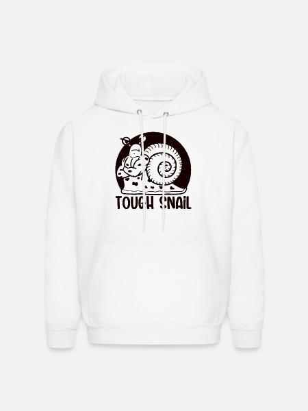 Tough Snail Mono - Men's Hoodie - white