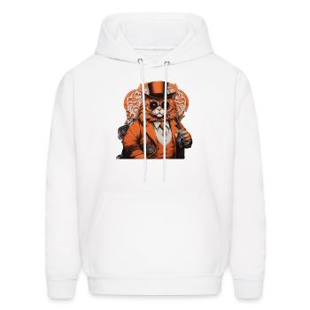 Cat music#music - Men's Hoodie - white - Front - Elias (183cm)
