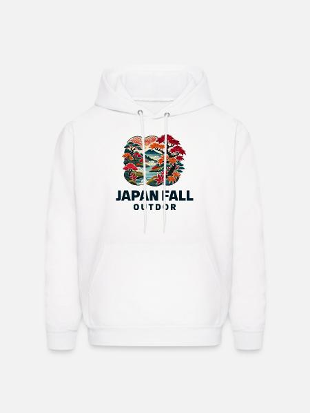 Maple Tranquility - Men's Hoodie - white