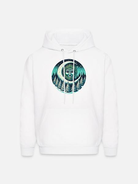 Winter Greenman - Men's Hoodie - white