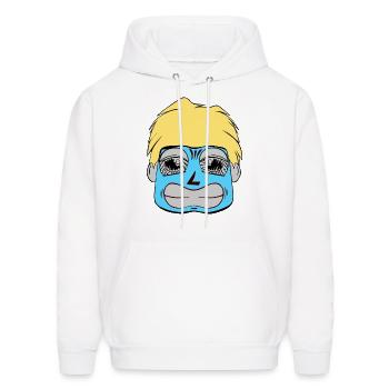 Anxious character - Men's Hoodie - white - Front - Elias (183cm)