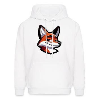 Smart Fox 2 - Men's Hoodie - white - Front - Elias (183cm)
