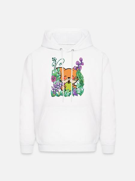 Fuchswald animal jungle - Men's Hoodie - white