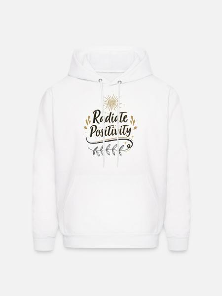 Radiate Positivity - Men's Hoodie - white