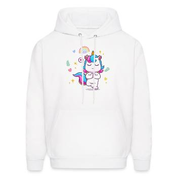 Cute baby Unicorn - Men's Hoodie - white - Front - Elias (183cm)