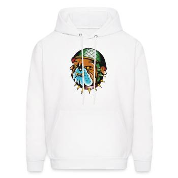 bulldog - Men's Hoodie - white - Front - Elias (183cm)