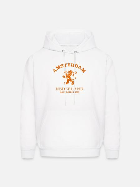 AMSTERDAM Netherlands - Men's Hoodie - white