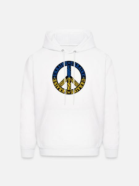 Ukraine Peace - Men's Hoodie - white