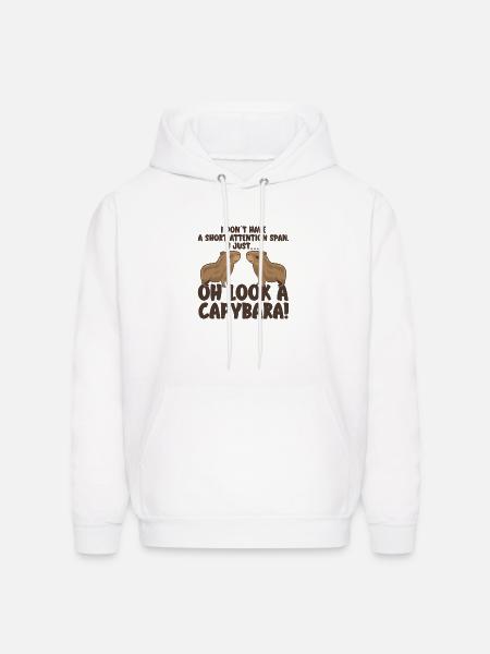 Capybara zoo animal design - Men's Hoodie - white