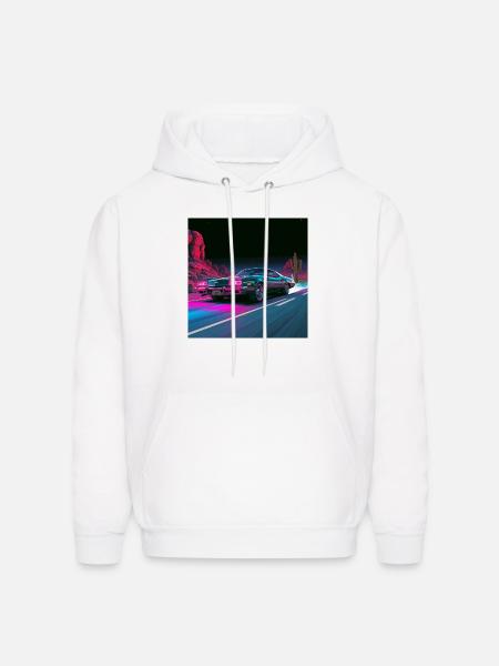 Neon Velocity - Men's Hoodie - white