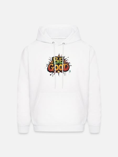 Be Good Graffiti Burst - Men's Hoodie - white