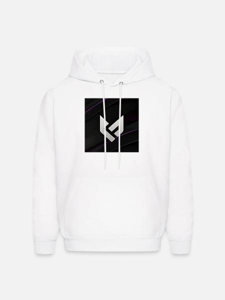 Geometric Monogram Glyph - Men's Hoodie - white