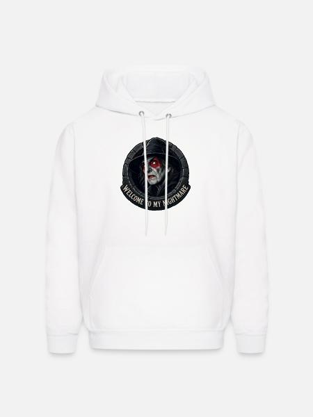 Nightmare Witch in Stone Ring - Men's Hoodie - white