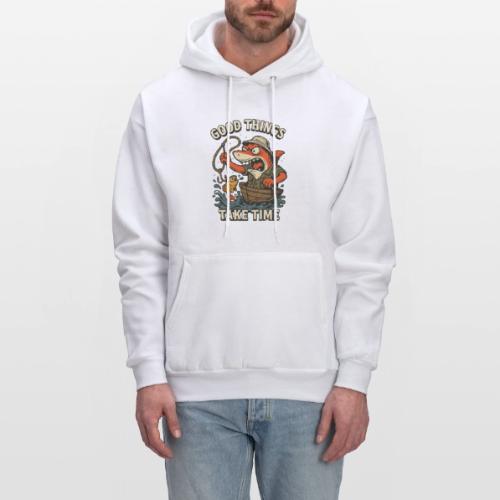 Funny Shark Fishing Motivation Shirt - Men's Hoodie