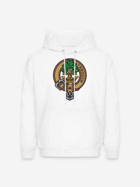 Clan Hamilton Crest - Men's Hoodie - white