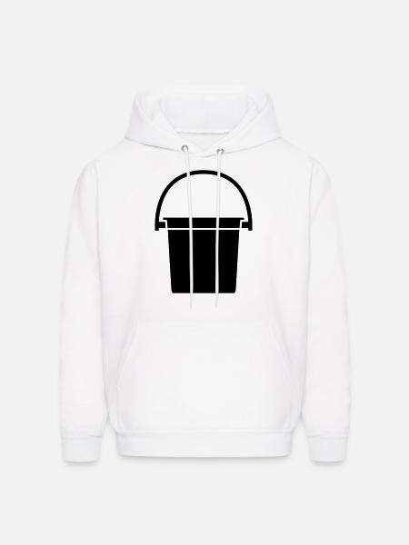 bucket - Men's Hoodie - white