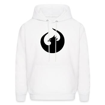 UI5 Phoenix Mono Black - Men's Hoodie - white - Front - Elias (183cm)