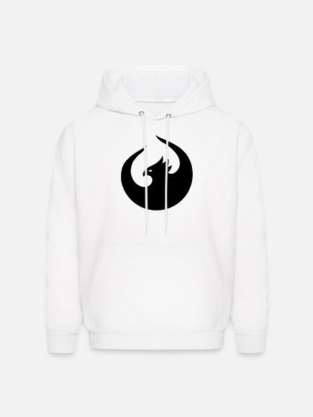 UI5 Phoenix Mono Black - Men's Hoodie - white